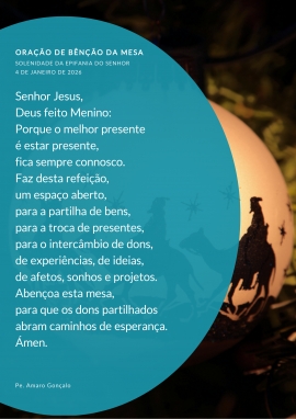 Oração de bênção da mesa || 04.01.2026