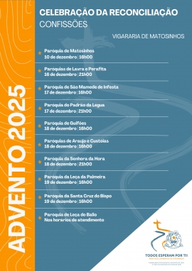 Confissões do Advento na Vigararia de Matosinhos