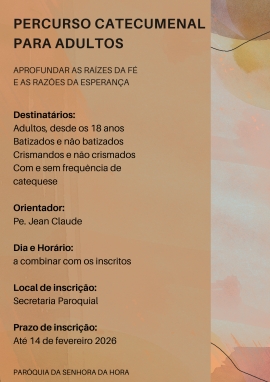 Percurso Catecumenal para adultos