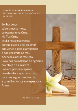 Oração para a Bênção da Mesa | 14.09.2025
