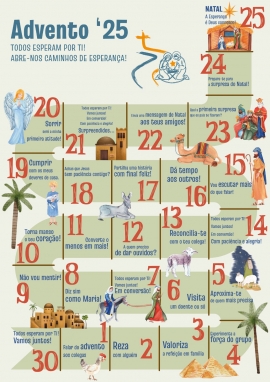 Calendário do Advento ao Natal: dia a dia.